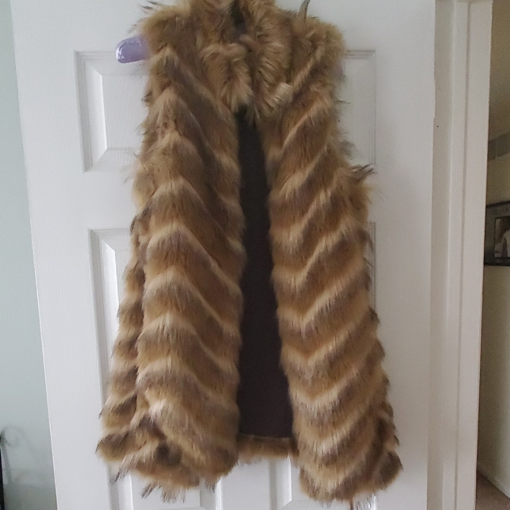 Faux fur vest